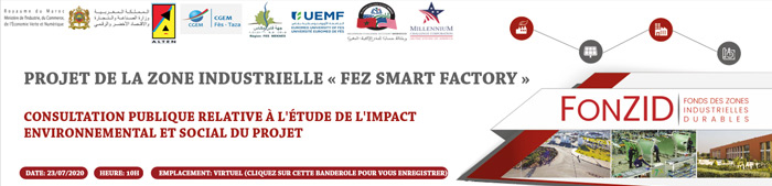 Consultation publique relative à l'étude de l'impact environnemental et social du projet